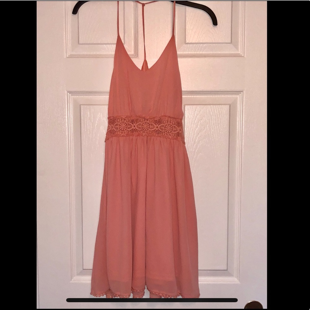 Peach dress